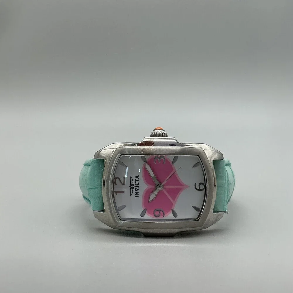 Invicta Lupah Womens Watch 29mm Leather Race To Erase MS 19840 New Battery